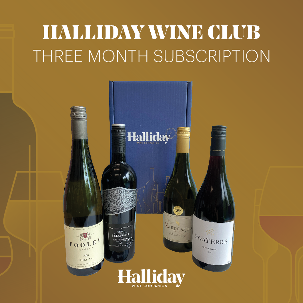 Halliday Wine Club Three Month Gift Voucher